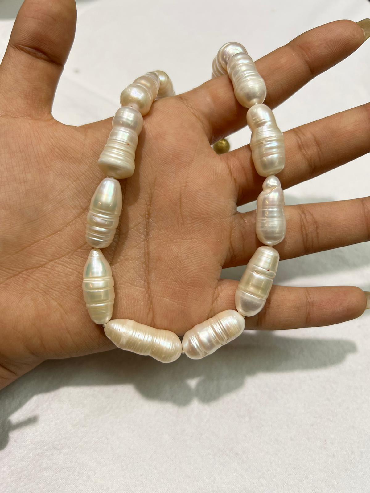 Biwa-Perle mit Silberverschluss im Angebot 3
