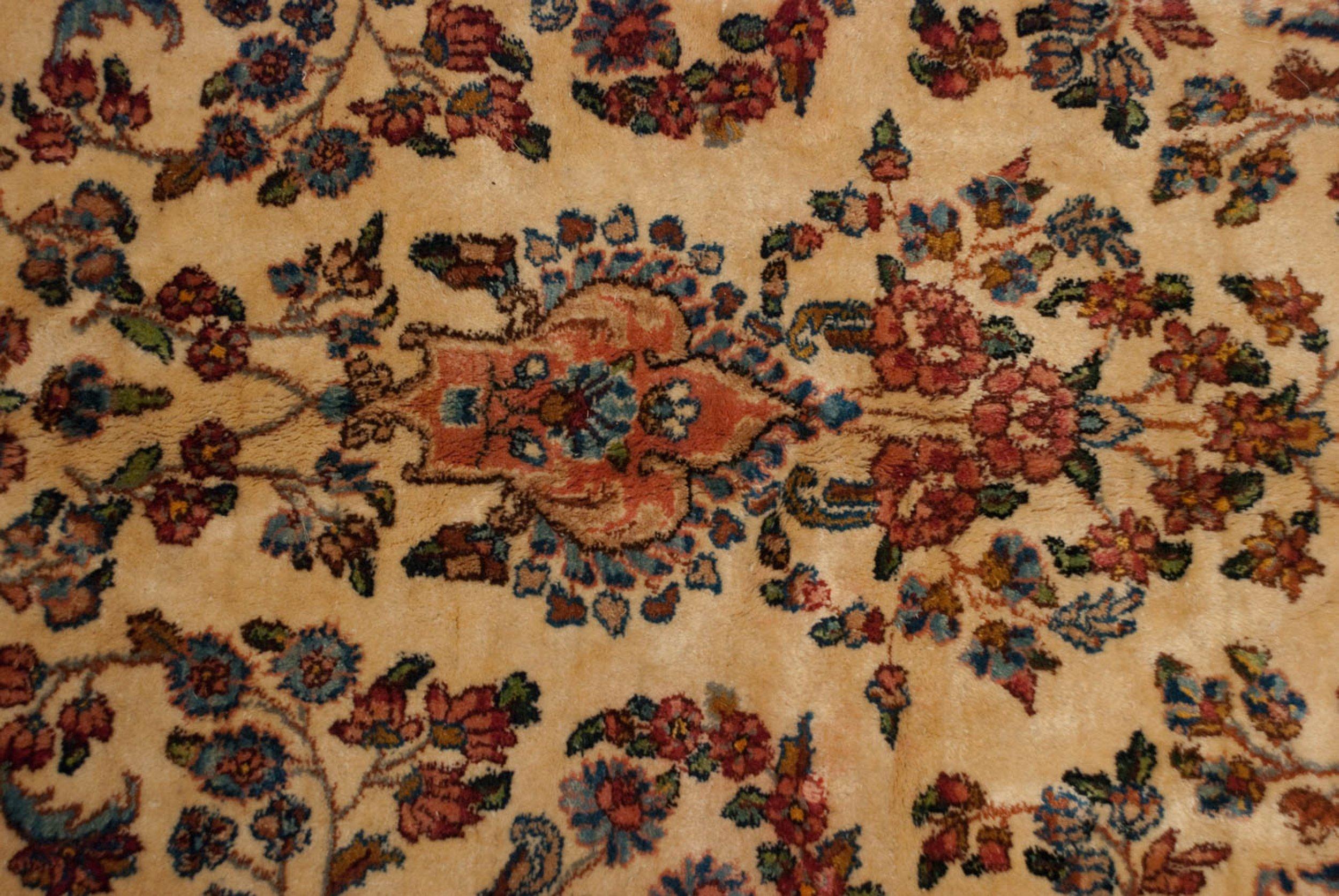 Vintage Kerman Carpet For Sale 2