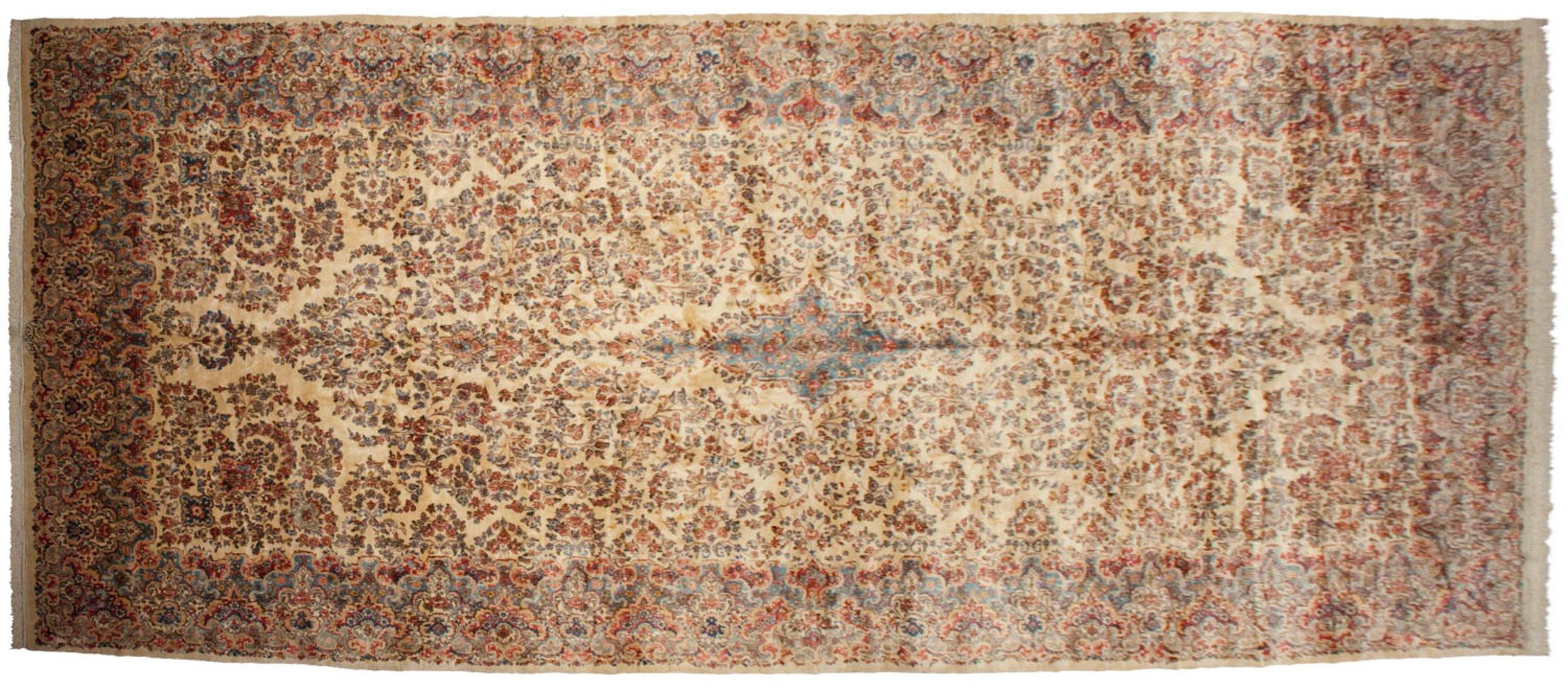 Vintage Kerman Carpet For Sale 10