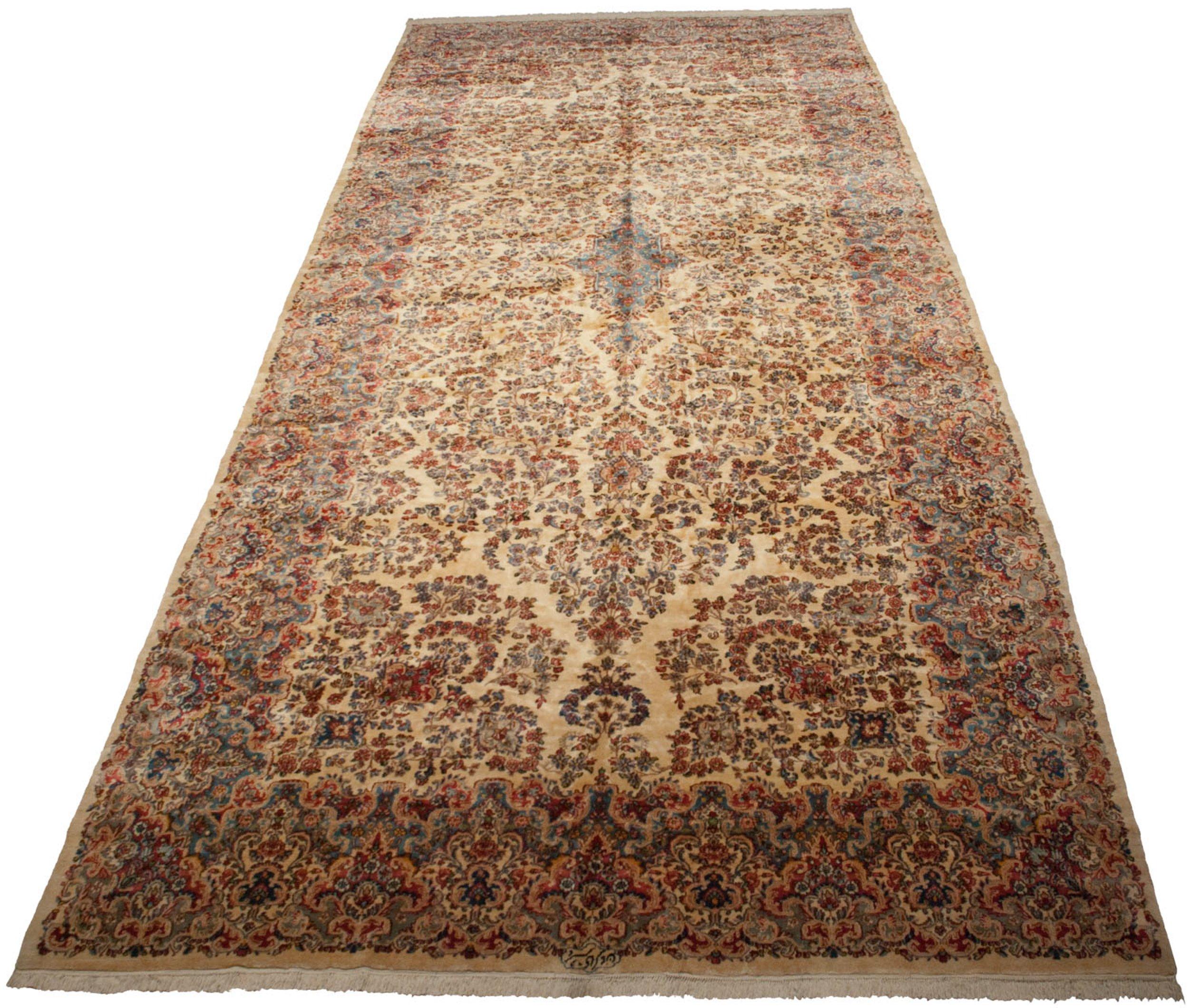 Vintage Kerman Carpet For Sale 11