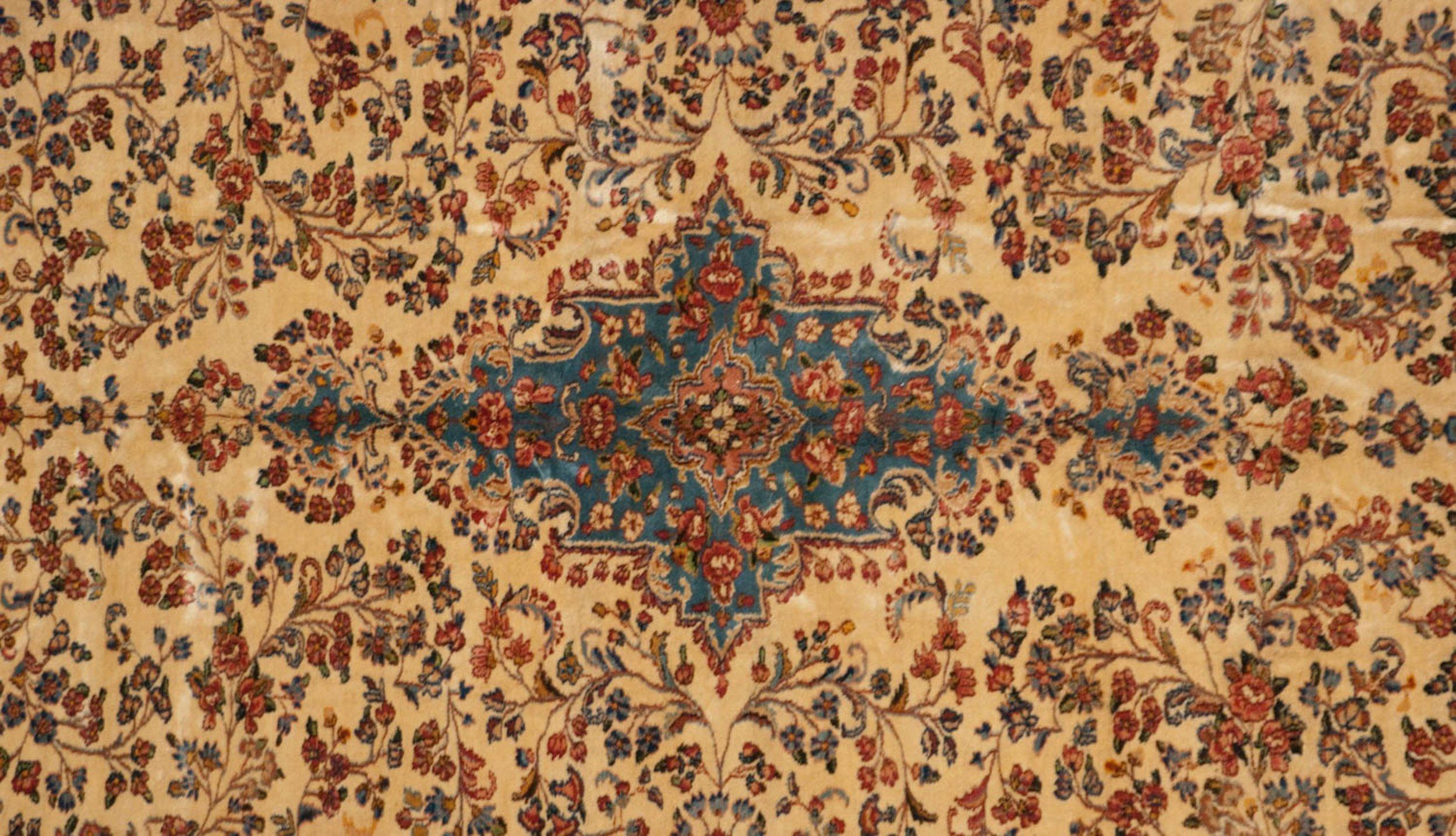 Persian Vintage Kerman Carpet For Sale