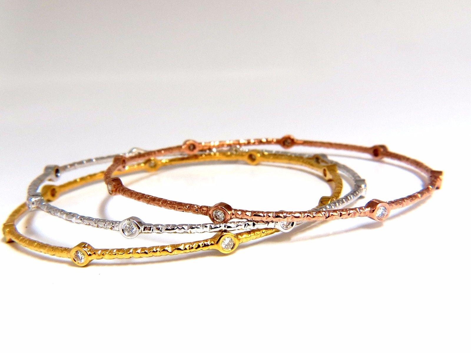 14 carat gold bangles