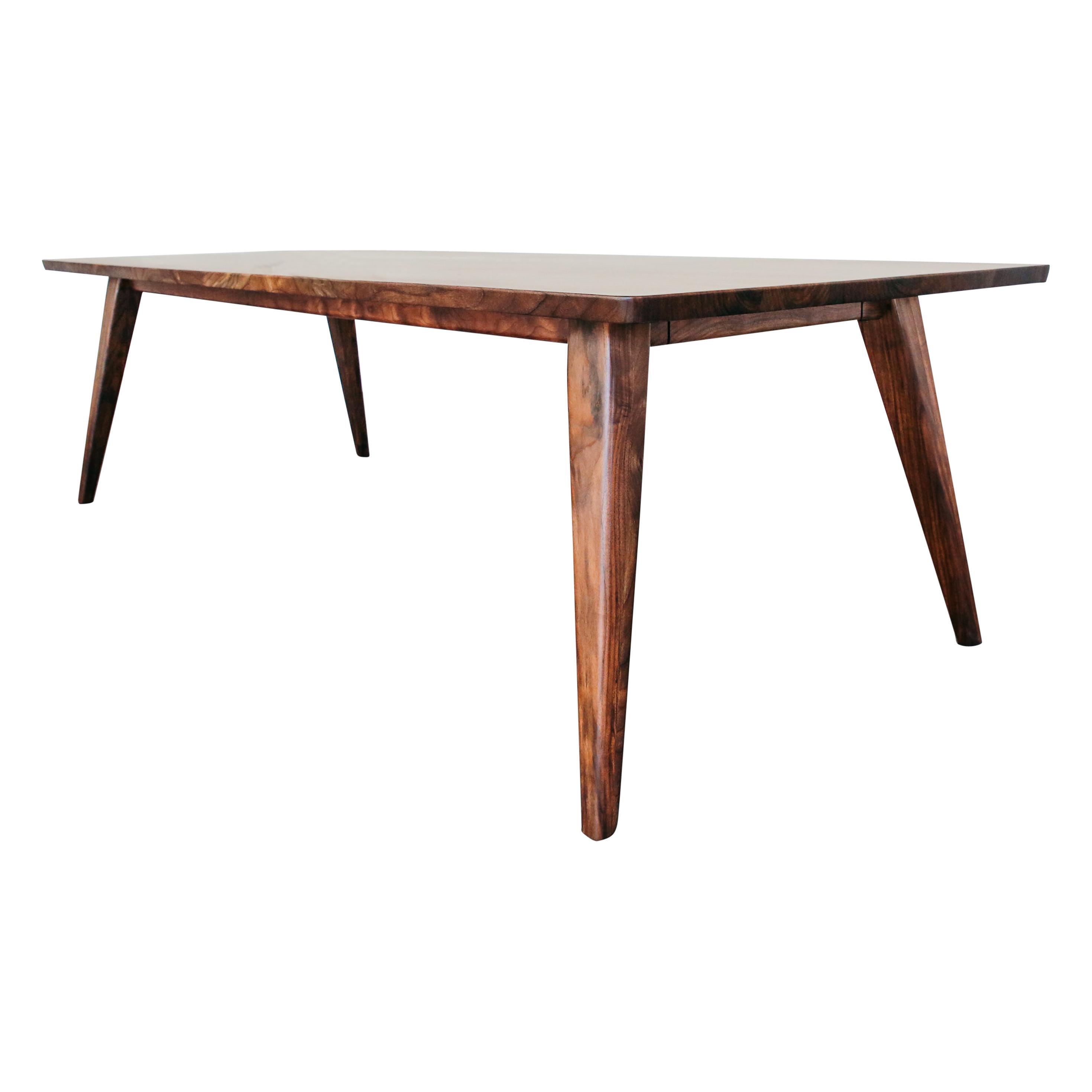 96" Columbia Dining Table in Oregon Walnut by Studio Moe For Sale