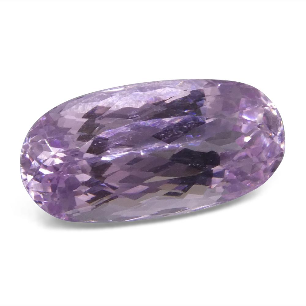 Women's or Men's 9.6 ct Oval Kunzite For Sale