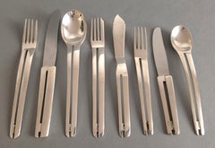 96 piece sterling silver flatware set