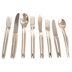 96 piece sterling silver flatware set