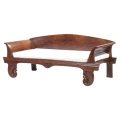 96” x 38” Indoor/Outdoor Hand Carved Teak Daybed