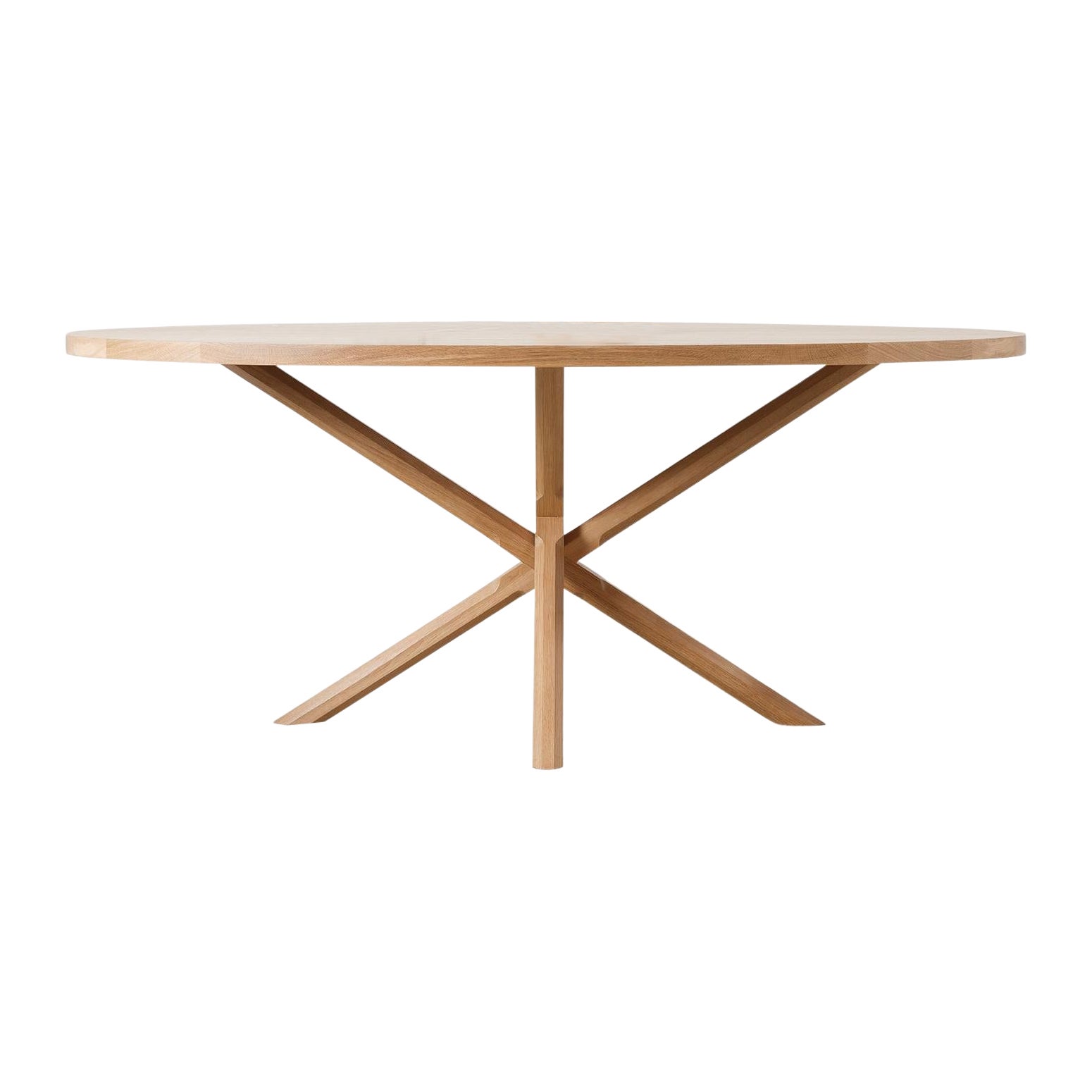 96 x 48 Oval Solid Oak Bond Dining Table by Lynnea Jean