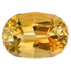 9.60 Carat Natural Loose Light Golden Citrine Stone Oval Shaped African Gemstone (pierre précieuse africaine de forme ovale)