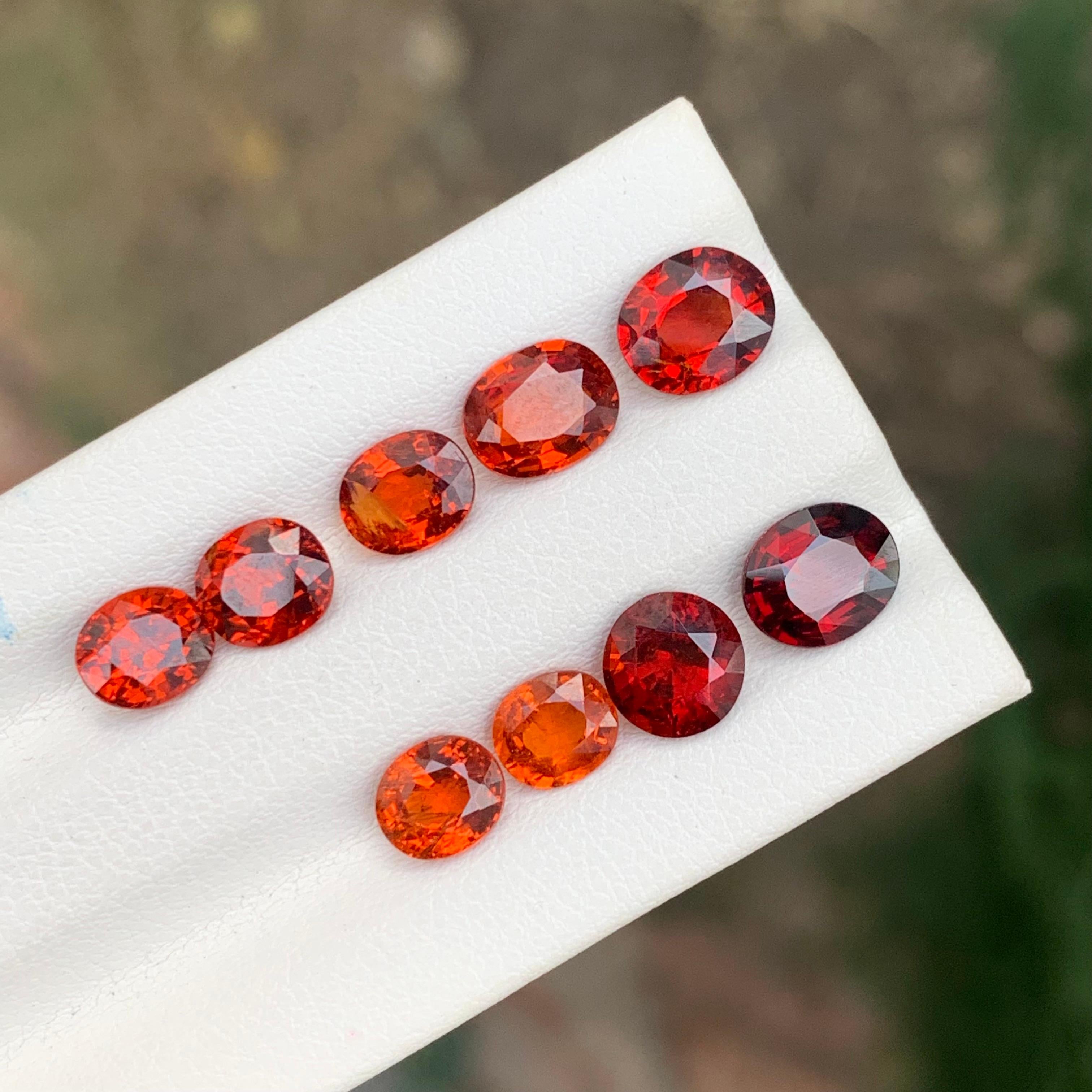 Arts and Crafts Lot de grenats spessartines naturels non sertis de 9.60 carats pour la fabrication de bijoux en vente