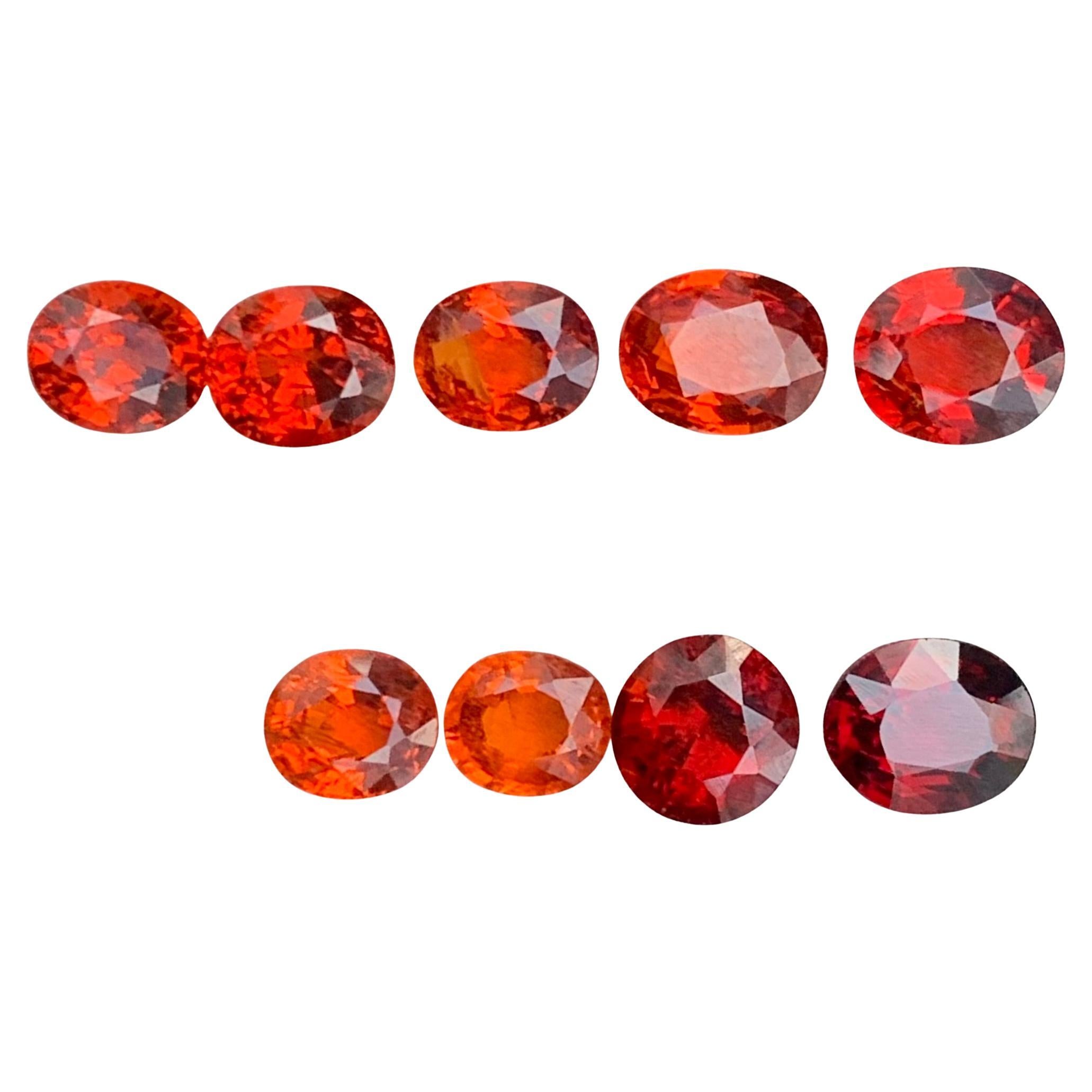 9.60 Carat Natural Loose Spessartine Garnet Lot For Jewellery Making