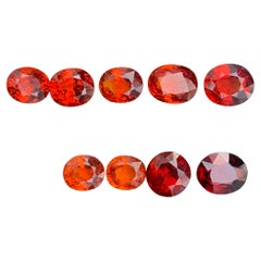 Lote de granate espesartina suelto natural de 9.60 quilates para joyería