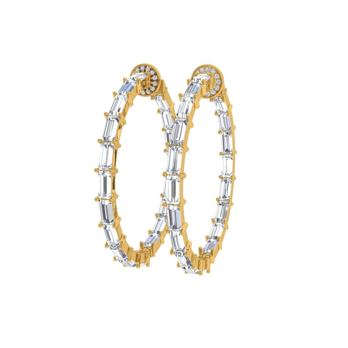 Cast from 18-karat gold, these exquisite earrings are handset with 9.60 carats of sparkling diamonds.

FOLLOW SPECTRUM JEWELS storefront to view the latest collection & exclusive pieces. Spectrum Jewels is proudly rated as a Top Seller on 1stdibs