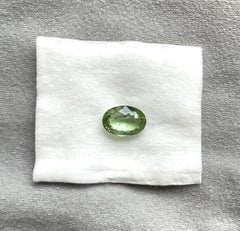 9.60 Carats Green Tourmaline Oval Faceted Cut Stone Natural Gemstone for Ring