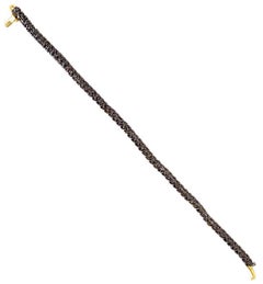 9.60ct Diamond Fixed and Flexible Bracelet In 14k Gold & Silver