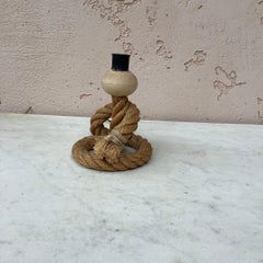 Mid-Century Rope Desk Lamp Adrien Audoux & Frida Minet