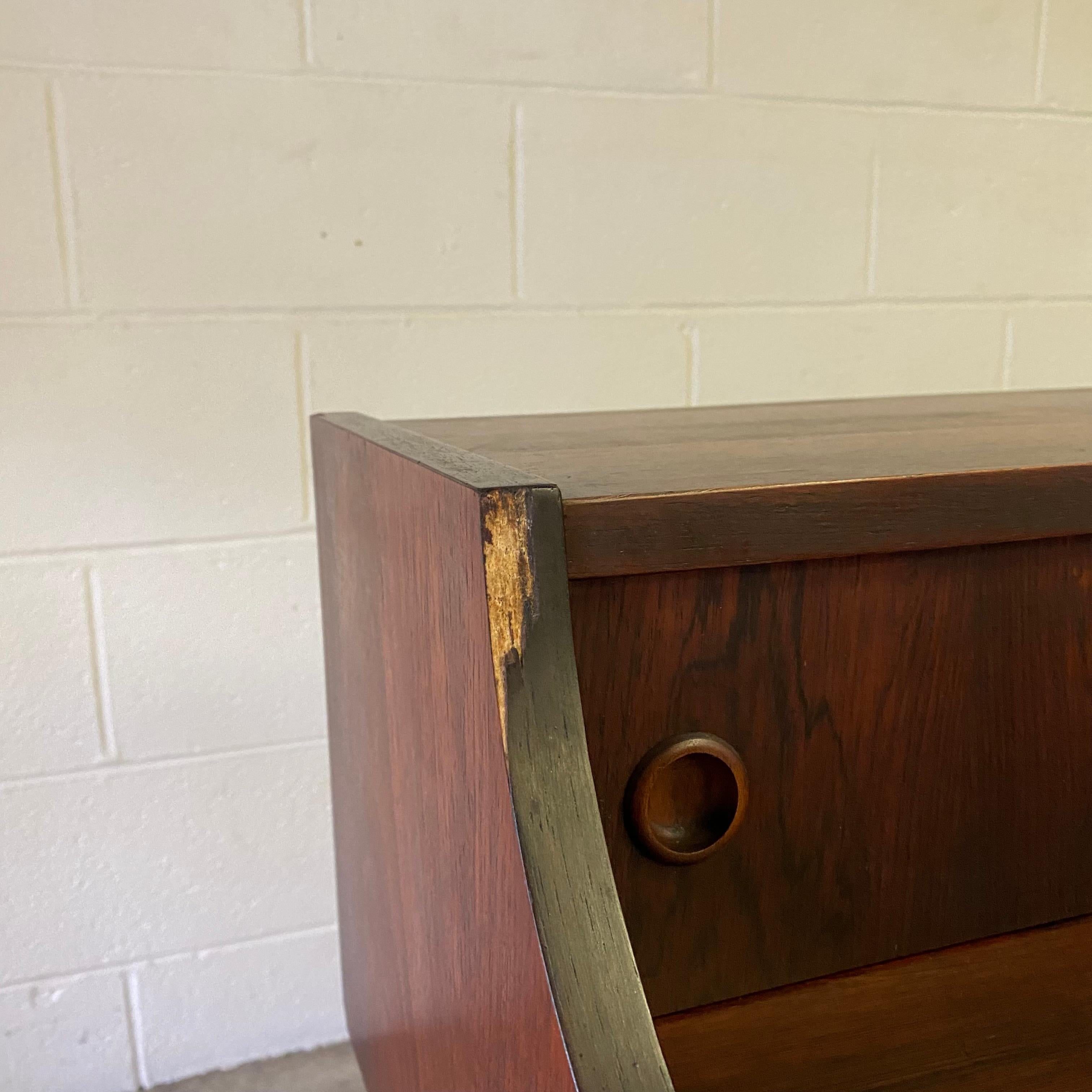 960’s vintage Danish midcentury Modern rosewood writing desk 8