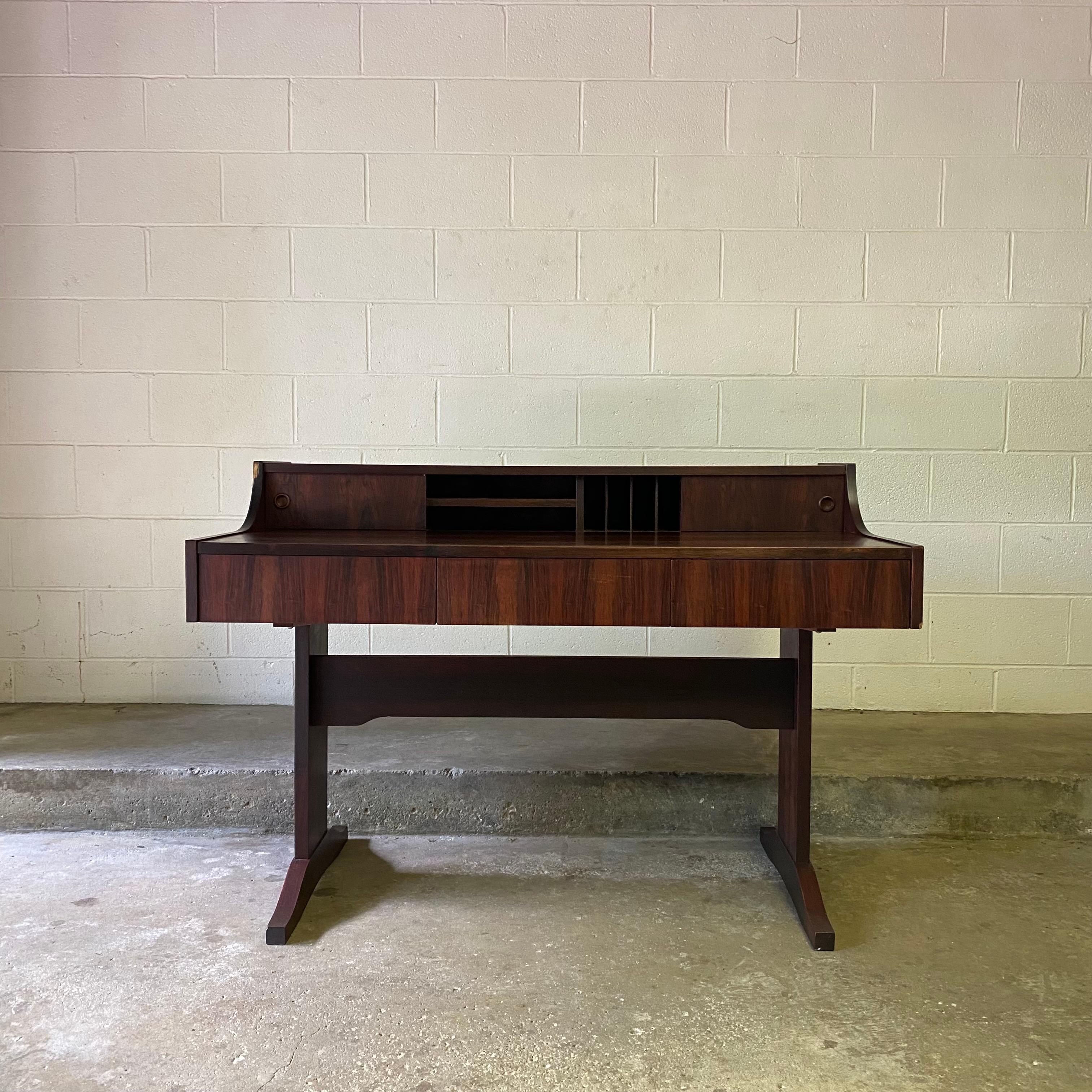 American 960’s vintage Danish midcentury Modern rosewood writing desk