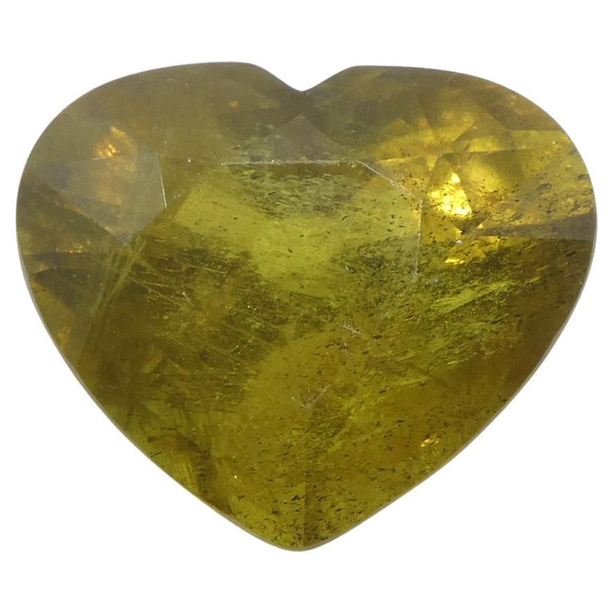 9.64ct Heart Brown-Yellow to Pinkish Brown Sapphire GIA Certified East Africa Un For Sale 10