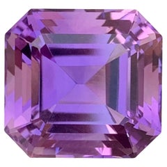 9.65 Carat Natural Faceted Amethyst Asscher Shape Gemstone