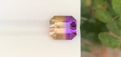 9.65 Carati di pietra ametrina bicolore naturale sfusa Taglio smeraldo Gemma brasiliana