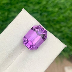 9.65 Carat Natural Loose Purple Amethyst Ring Gemstone from Brazil Mine