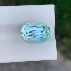 9.65 Carat Natural Loose Seafoam Tourmaline Oval Shape Gemstone (pierre précieuse de forme ovale)