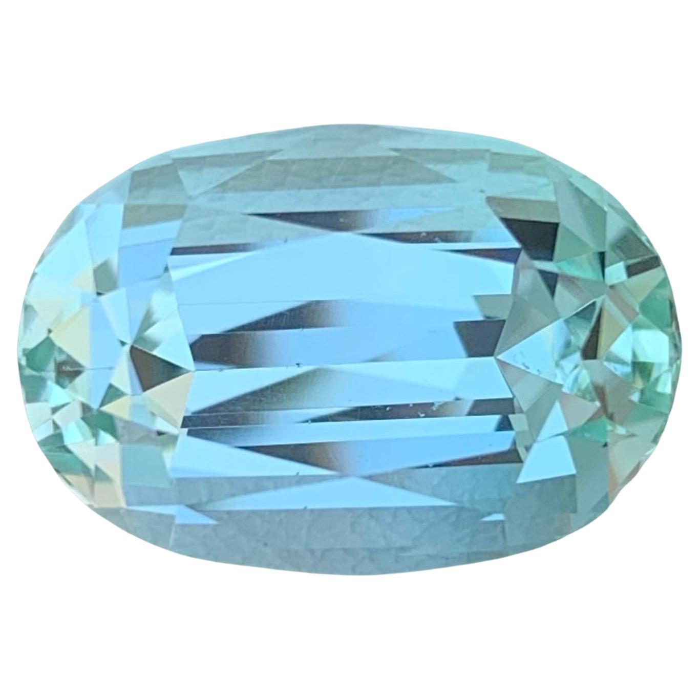 9.65 Carat Natural Loose Seafoam Tourmaline Oval Shape Gemstone