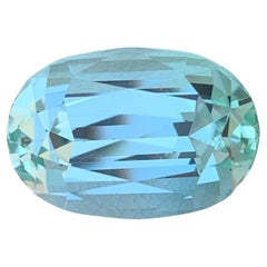 9.65 Carat Natural Loose Seafoam Tourmaline Oval Shape Gemstone