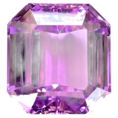 96.56 Carats Kunzite Natural Octagon Cut Stone Top Fine Color Quality Gemstone