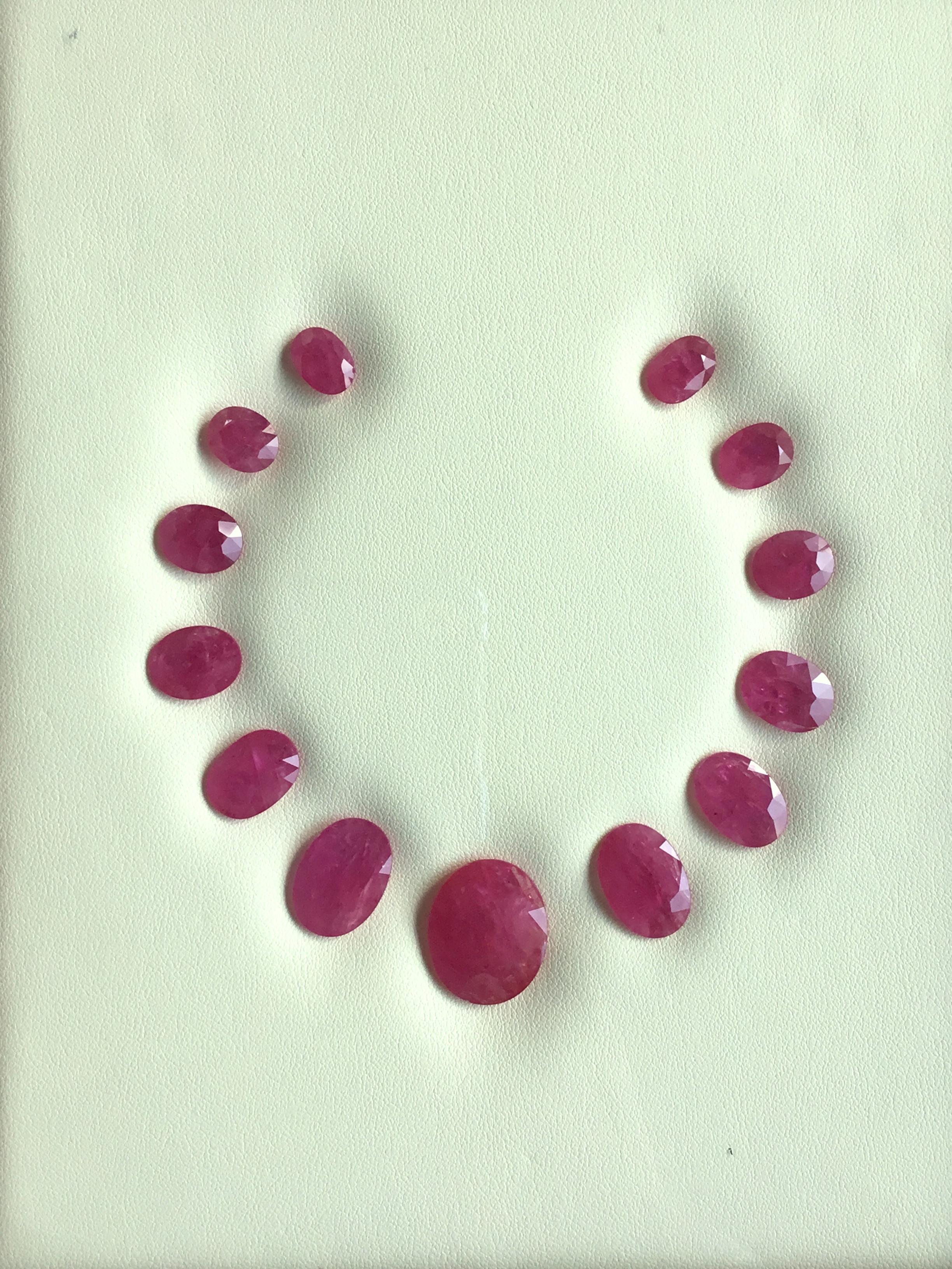96.75 Carats Ruby Mozambique Oval Faceted Cut stone Layout Heated Natural Gem

Weight: 96.75 Carats
Size: 8x10 To 21x17.5 MM
Pieces: 13
Shape: Faceted Oval cut stone