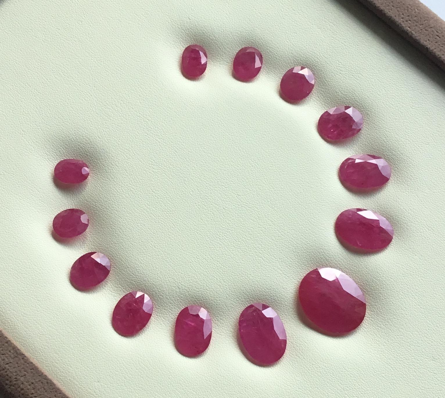 Women's or Men's 96.75 Carats Ruby Mozambique Oval Faceted Cut stone Layout Heated Natural Gem For Sale