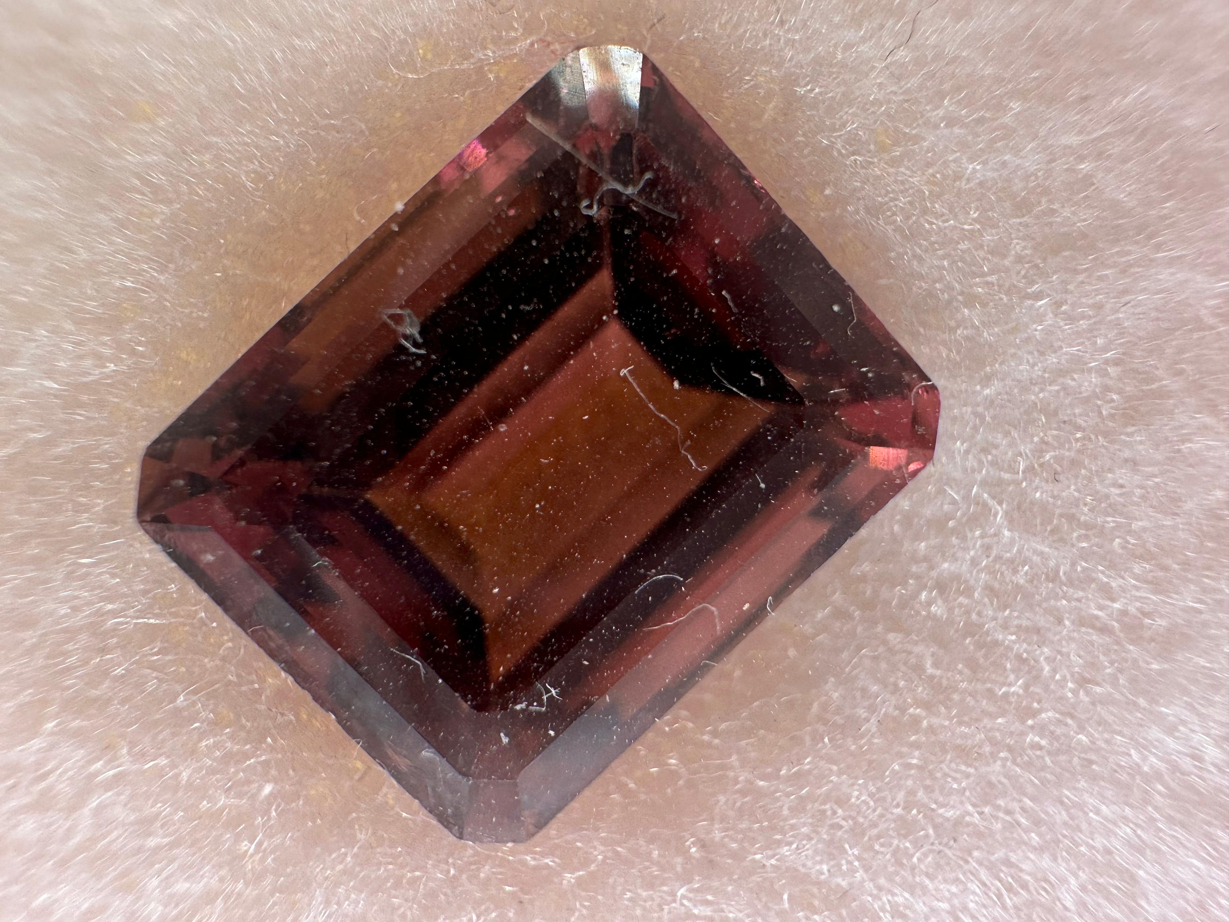 9.67ct Pink Tourmaline gemstone natural 100% certified In New Condition For Sale In Jupiter, FL