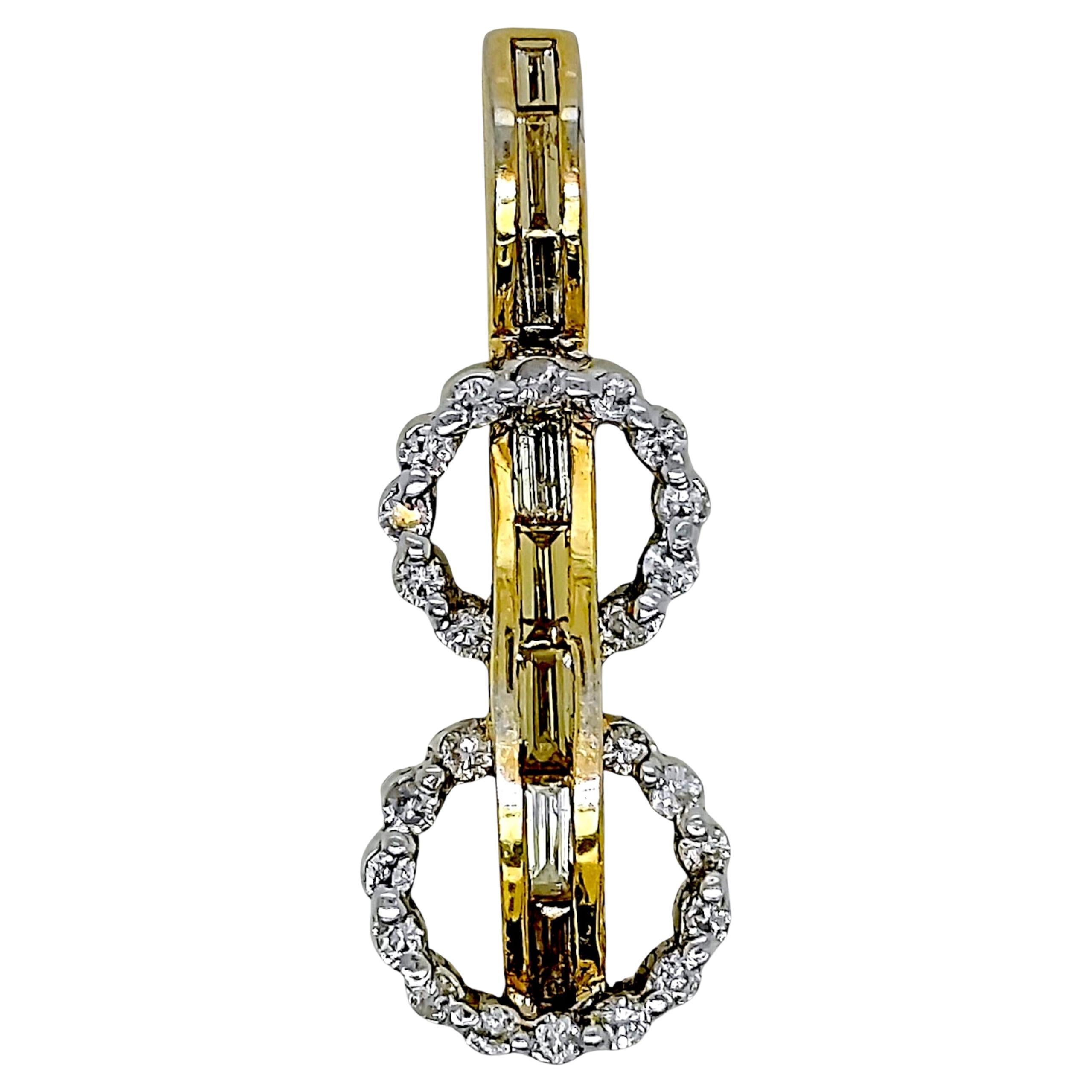 96,87 Karat  Diamant-Gelbgold-Anhänger im Angebot