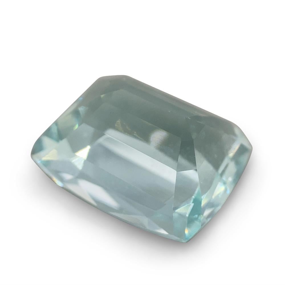 Brilliant Cut 9.6ct Cushion Aquamarine For Sale