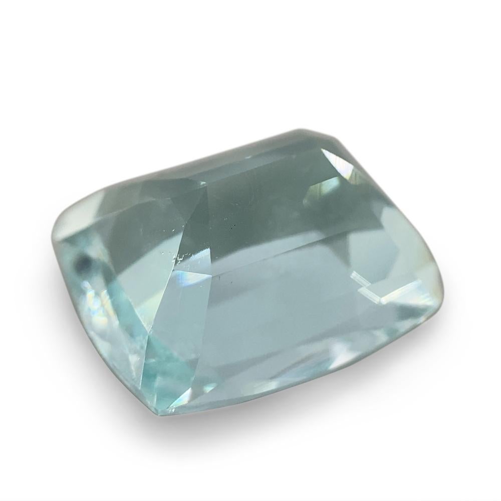 9.6ct Cushion Aquamarine In New Condition For Sale In Toronto, Ontario