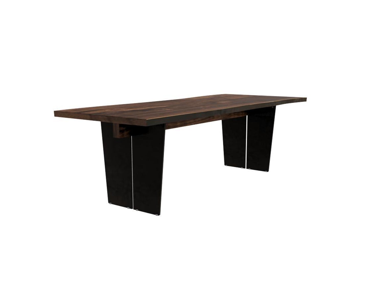 Cadelon Table Wide Walnut Slab 6 Shaker Chair 2 Armchair 60l