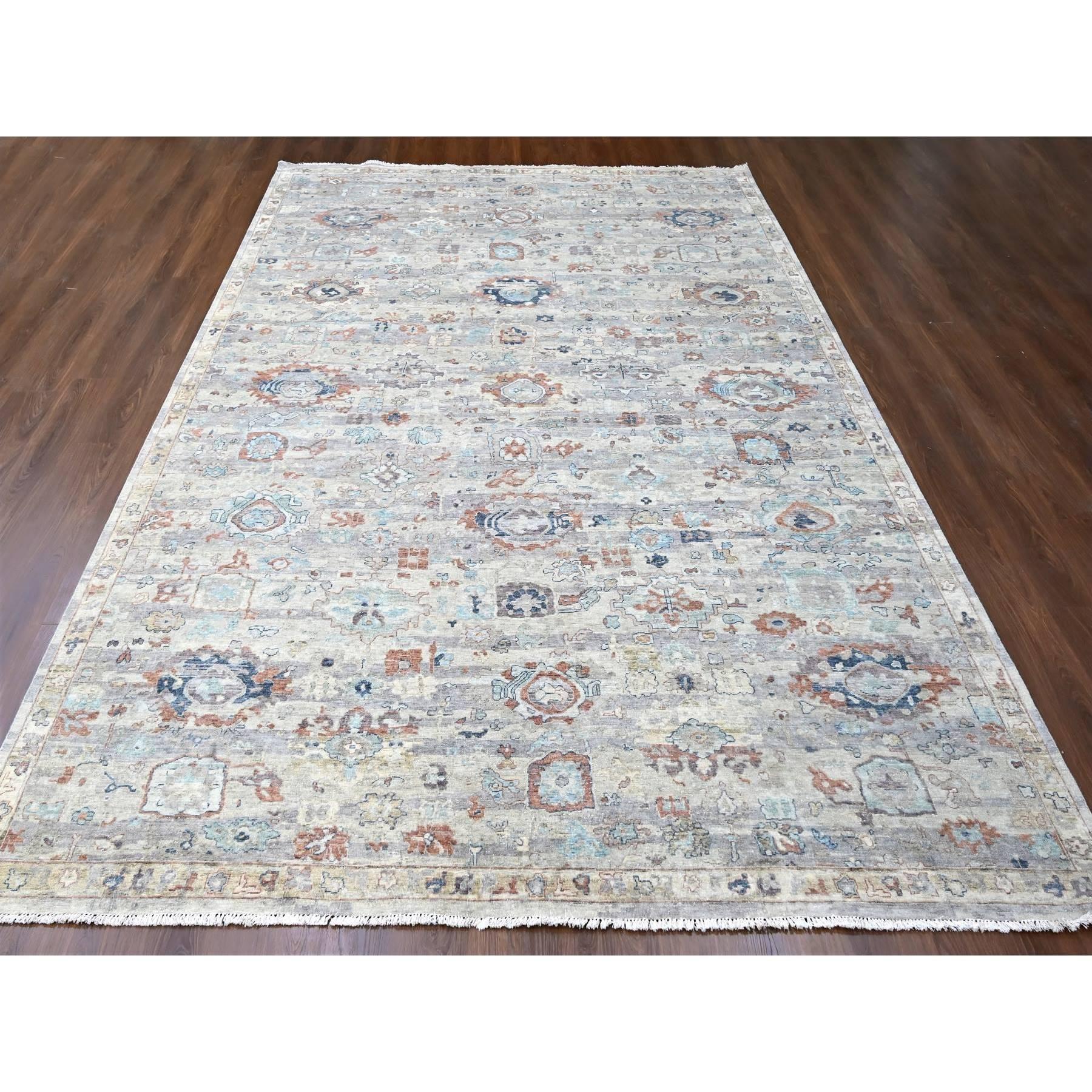 Shades of Gray, Abrash Persian avec un motif de feuilles, 100% Pure Wool, Zero Pile, Shaved Low, Hand Knotted, Tapis d'Orient
Matières premières : Laine
Latex : Pas de poils 
hauteur : 0,25 pouces
Style : Traditionnel
Couleur primaire :