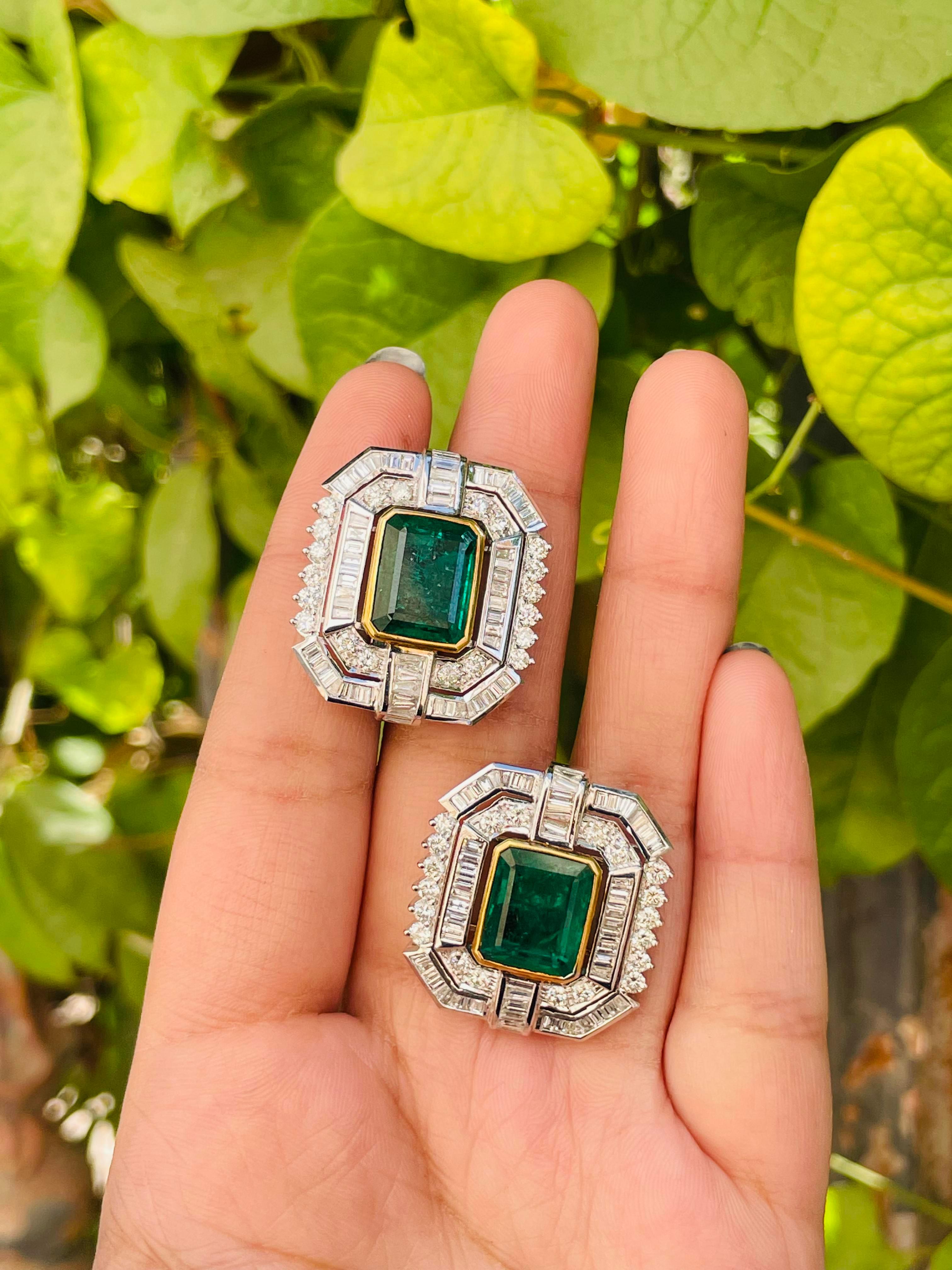 vintage emerald earrings