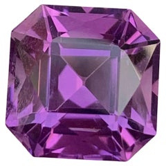 9,70 Karat Natürlicher loser Amethyst Quadratische Form Edelstein Februar Geburtsstein