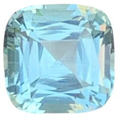 9.70 Karat Natürlicher loser hellblauer Aquamarin im Kissenschliff Pakistanischer Edelstein