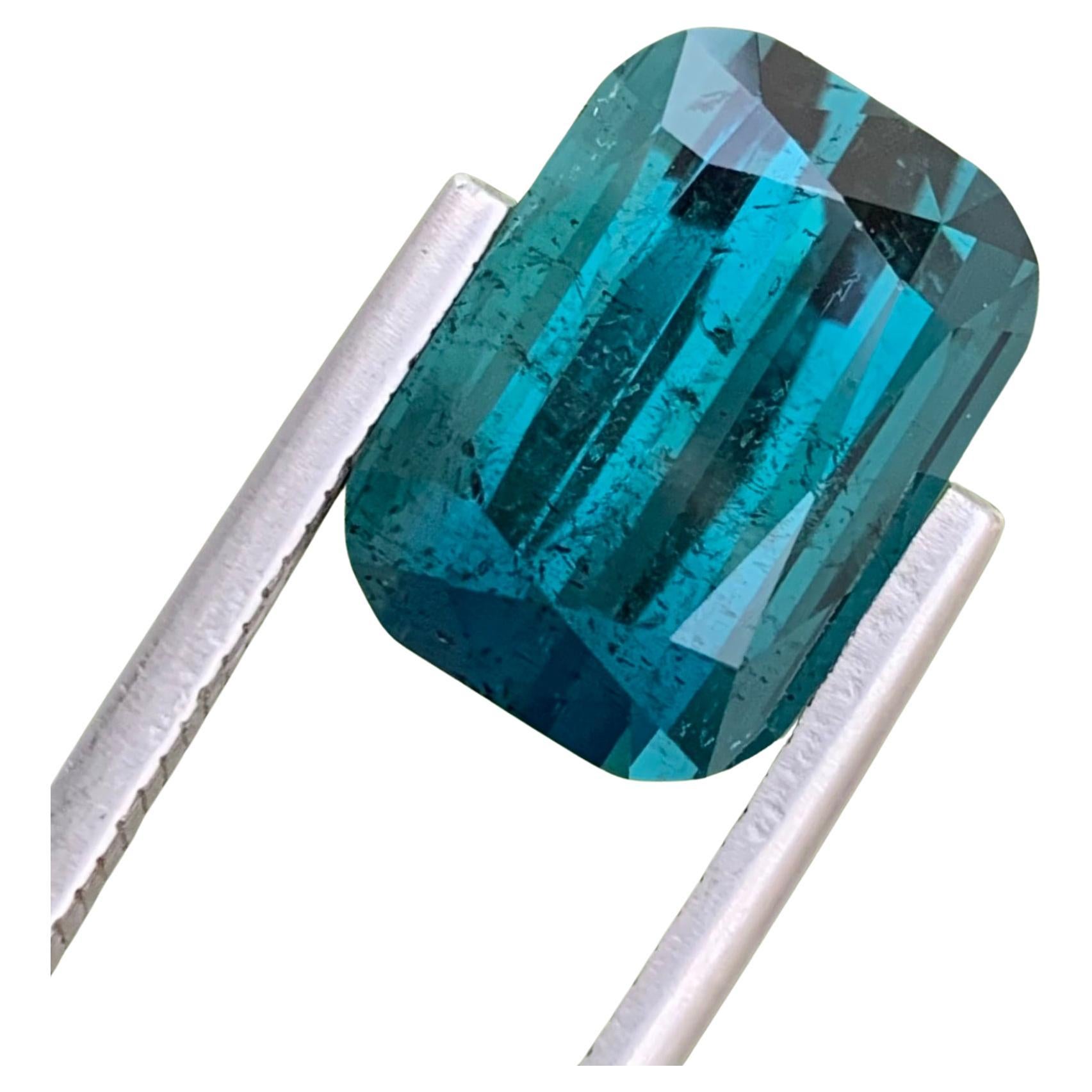 9.70 Carats Natural Loose Deep Indicolite Tourmaline Small Included Clarity  For Sale