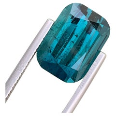 9.70 Carats Natural Loose Deep Indicolite Tourmaline Small Included Clarity