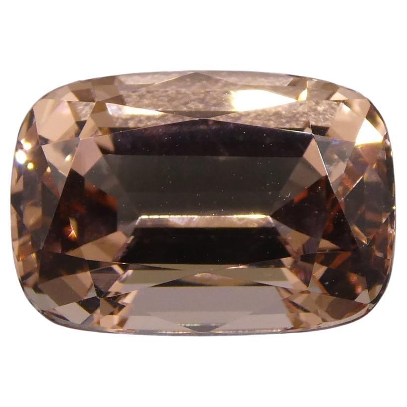 9.70ct Cushion Morganite GIA Certified For Sale