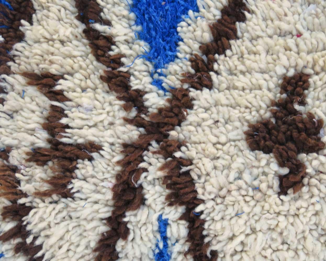 Wool !970s Moroccan Azilal Rug  2'6 x 5' For Sale