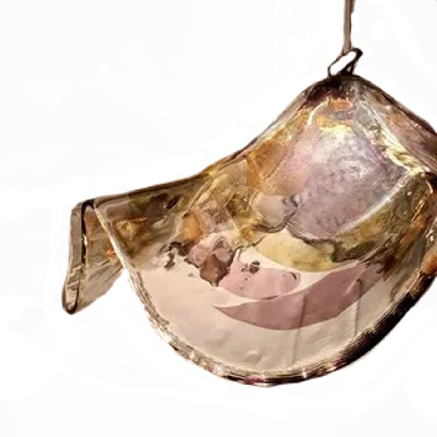 Lámpara colgante de cristal de Murano de los años 70 en Bueno estado para la venta en Los Angeles, CA