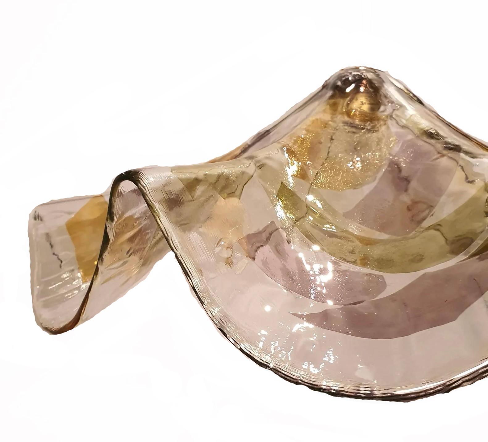 Lámpara colgante de cristal de Murano de los años 70 en venta 2