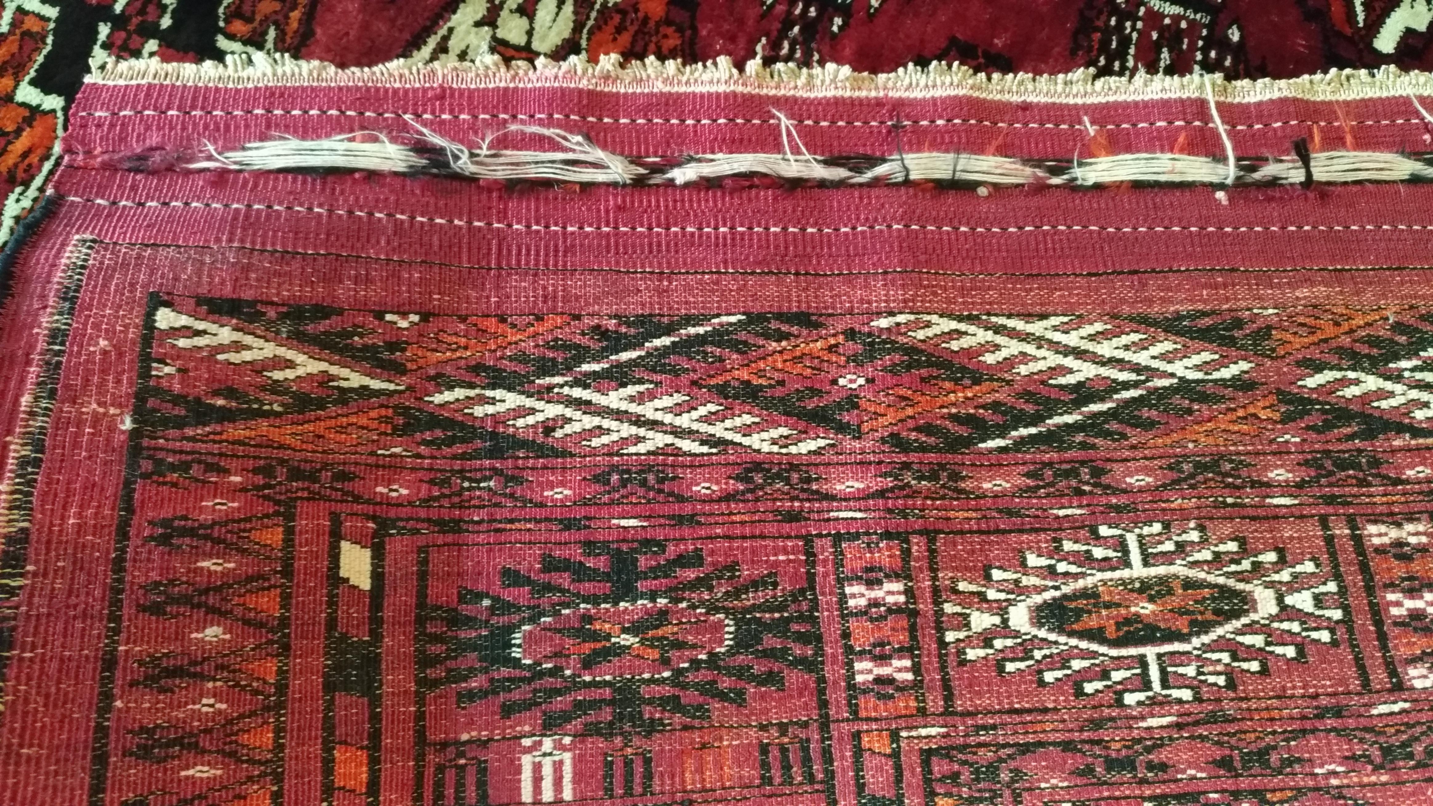 Tapis Boukara ancien entièrement en soie 972 en vente 2