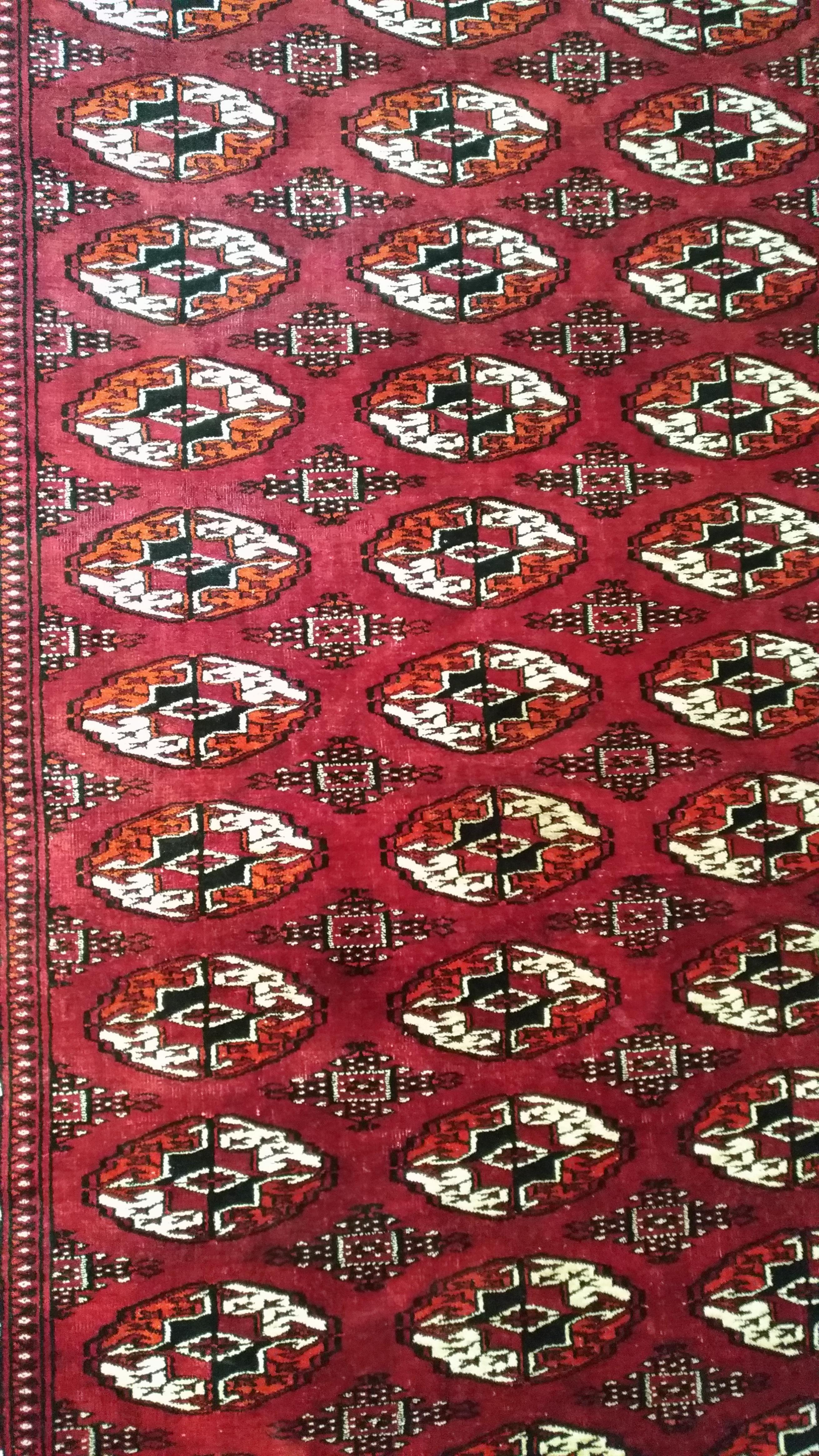 Uzbek 972 - Antique Boukara Entirely Silk Rug For Sale