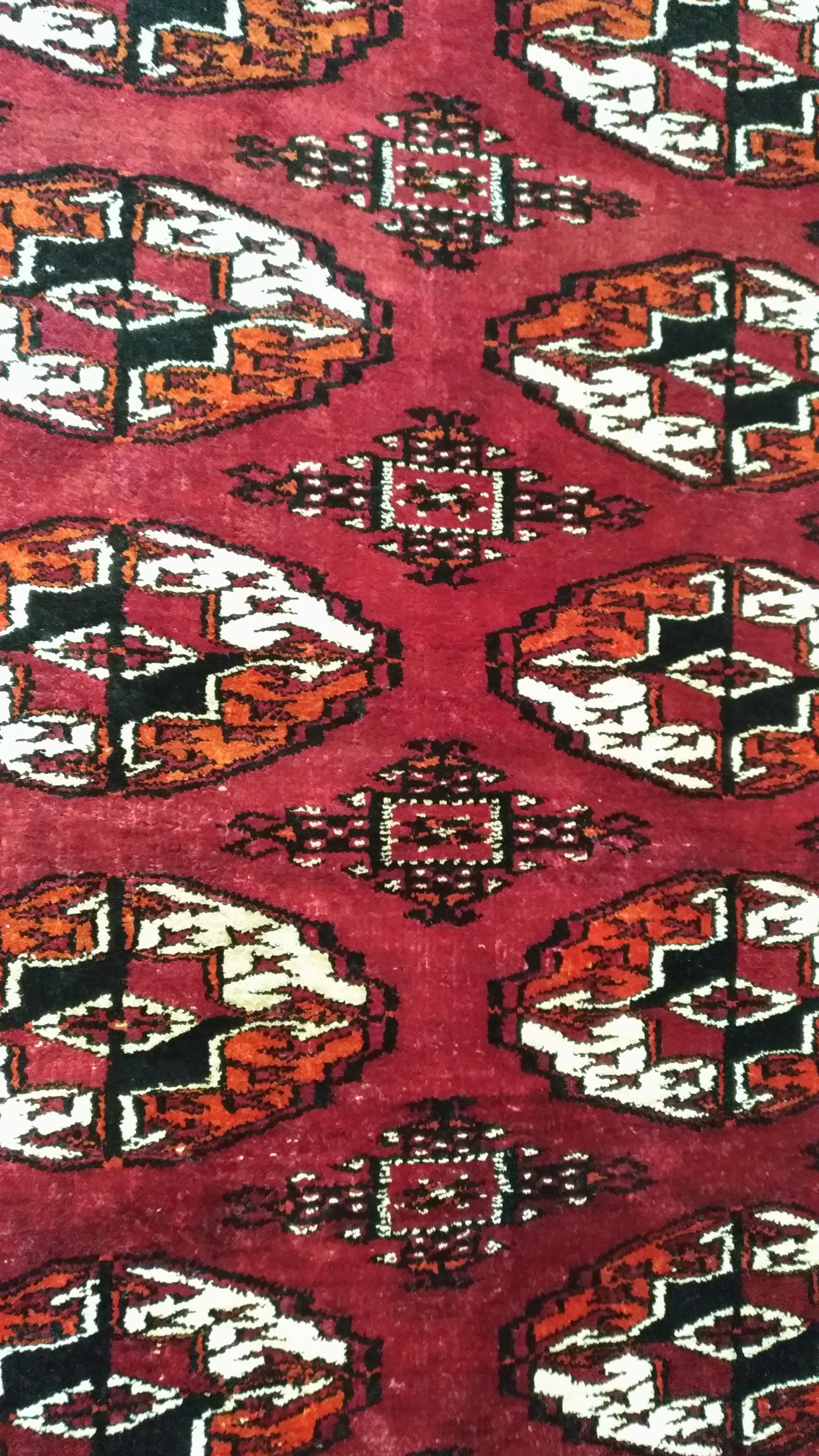 Soie Tapis Boukara ancien entièrement en soie 972 en vente